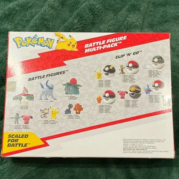 Pokemon Pikachu Battle Figure Multi-Pack - Yellow - Picture 2 of 4